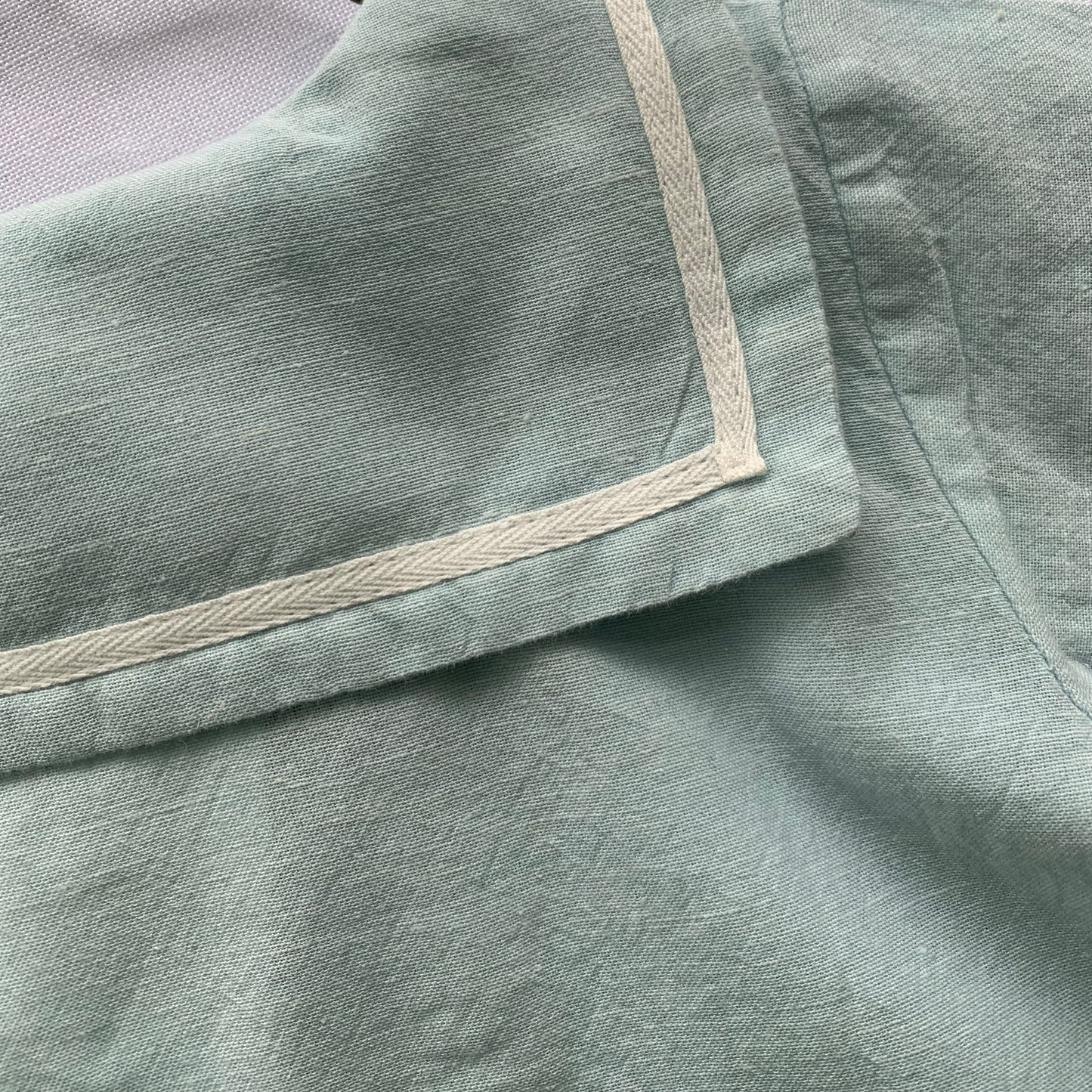Malo Shirt flat lay, close up,baby boy cotton shirt, back view collar detail — Willowby, sizes 6–18 months